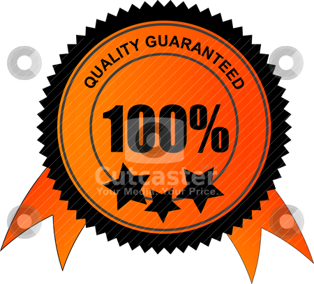 100 Percent Quality Guaranteed Stock Vector Clipart 100 Percent    