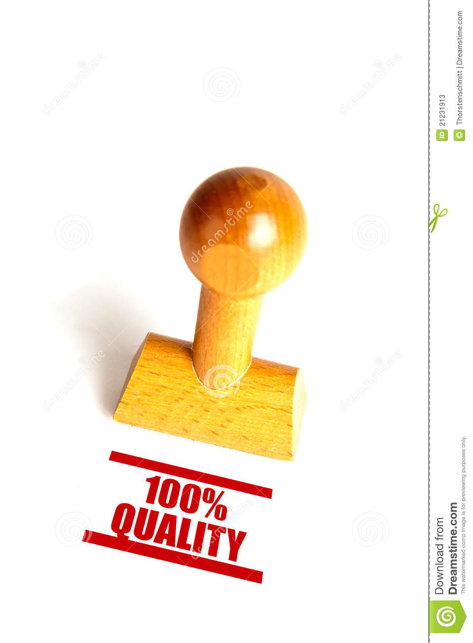 100 Percent Quality Stock Photos   Image  21231913