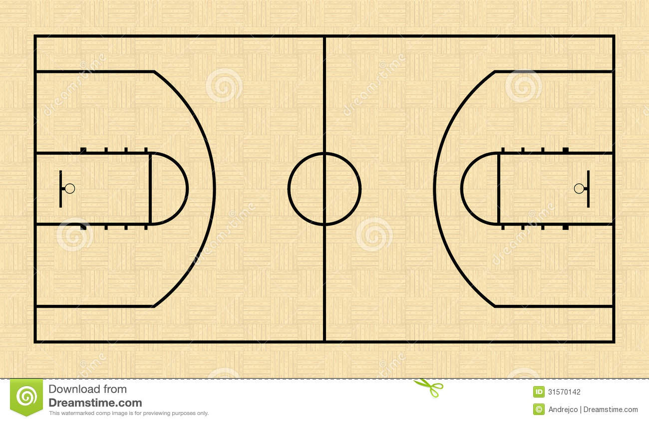 Basketball Court Stock Photography   Image  31570142