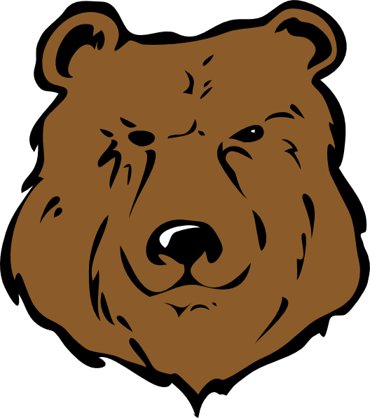 Brown Bear Head Drawing Clip Art At Clker Com   Vector Clip Art Online