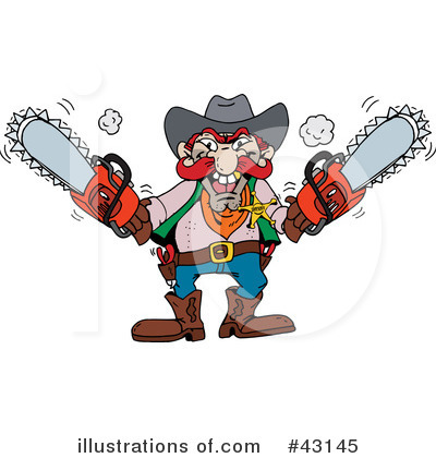 Chainsaw Clipart  43145 By Dennis Holmes Designs   Royalty Free  Rf