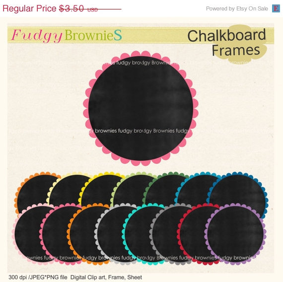 Circle Frames Clipart Chalkboard Circle Frame Clipart Chalkboard