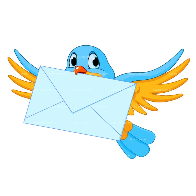 Clipart Bird Cartoon With Letter   Royalty Free Vector Design