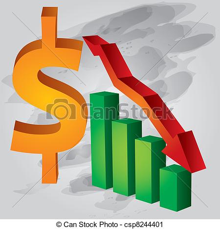 Decrease Clipart Decrease In Us Dollar Exchange