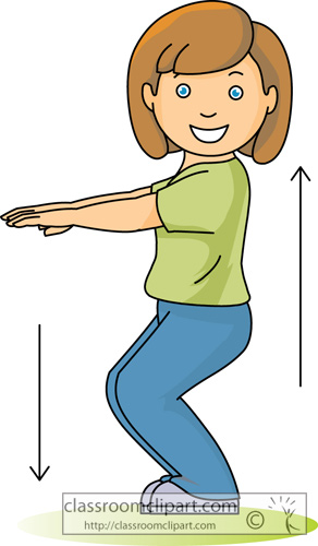 Fitness And Exercise   Exercise Girl Situps   Classroom Clipart