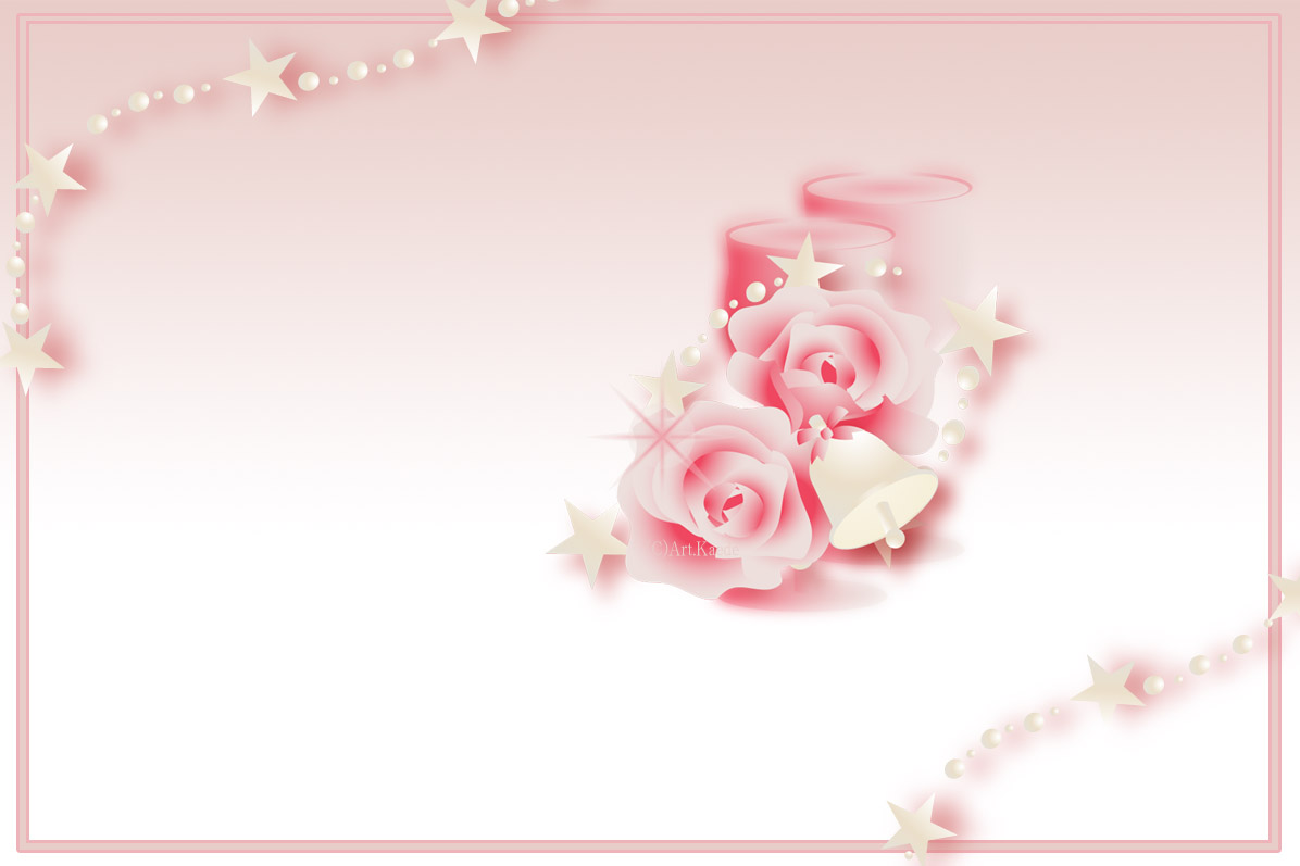 Free Stars With Pink Roses Backgrounds For Powerpoint   Abstract And