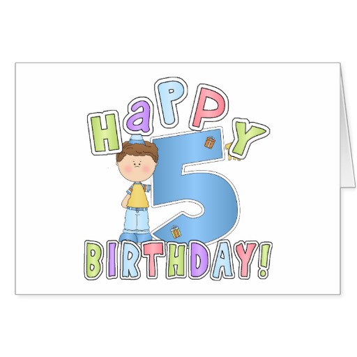 Happy 5th Birthday 2 Clipart Clip Art Picture