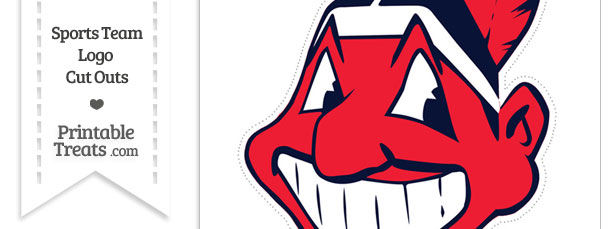 Large Cleveland Indians Logo Cut Out