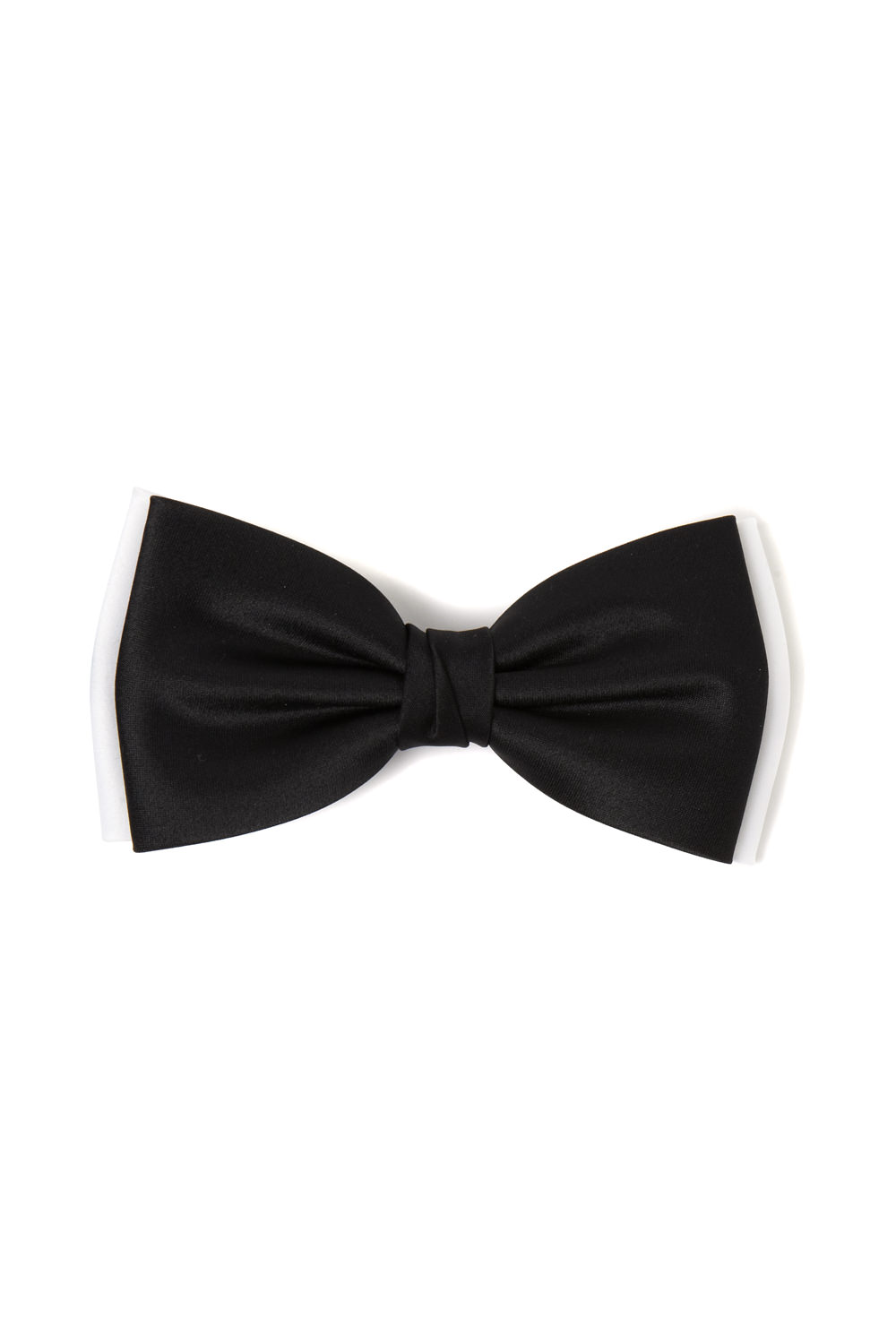       Occasions Ties   Mens Black   White Contrast Bow Tie By Moss Bros