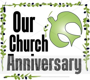 Our Church Anniversary Clipart   Church Word Art