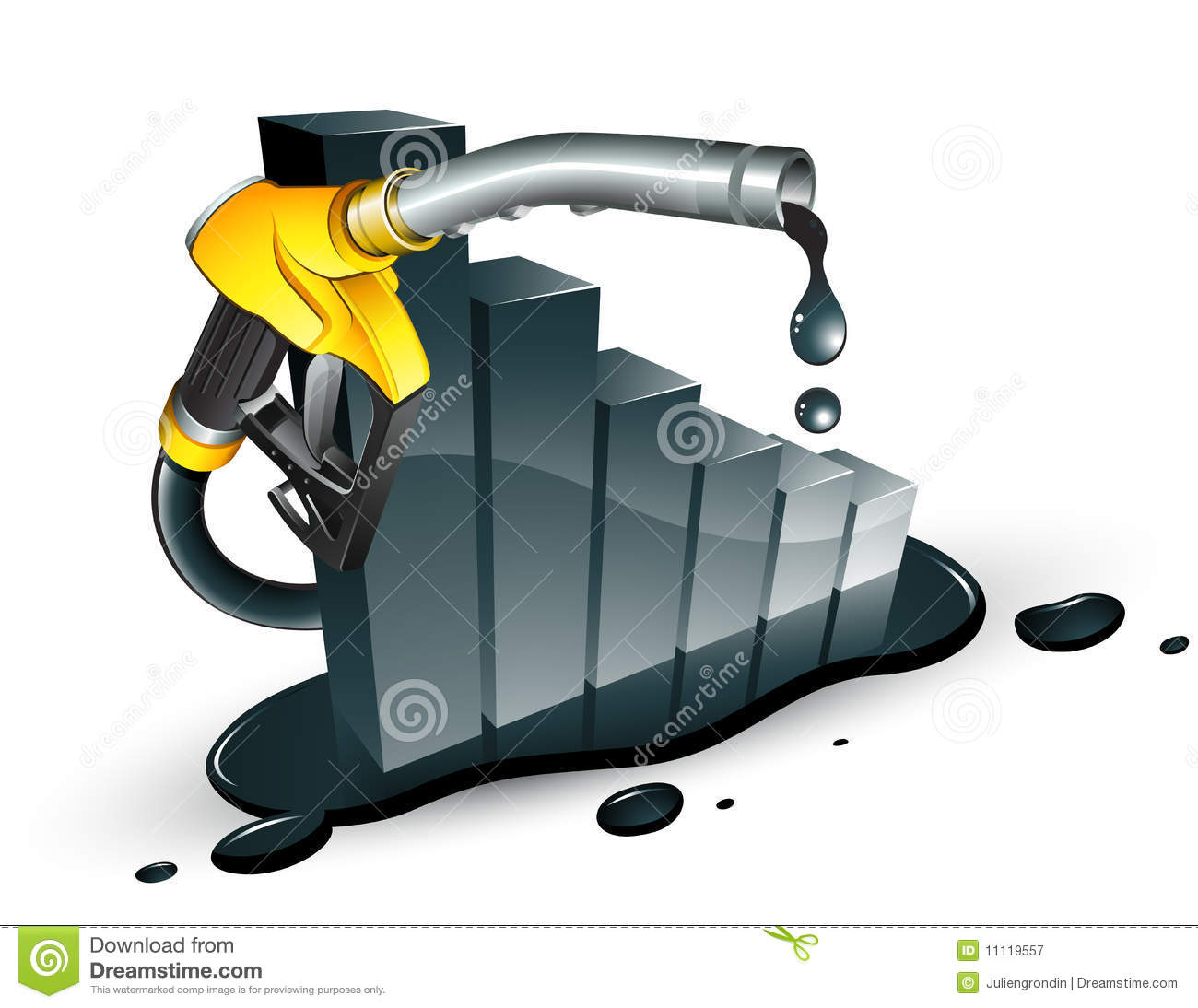 Petrol Decrease Clipart Illustration Design