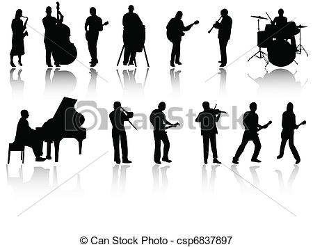 Vector   Jazz Band   Stock Illustration Royalty Free Illustrations