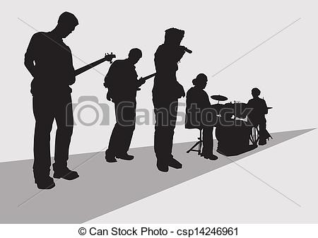 Vector   Musical Band   Stock Illustration Royalty Free Illustrations