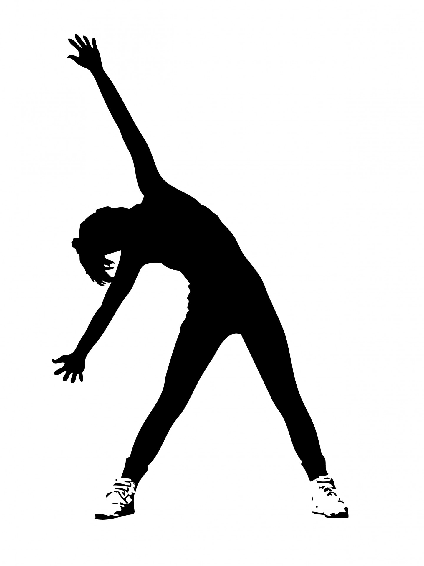 Woman Exercising Clipart