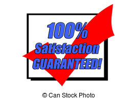 100  Satisfaction Guaranteed Concept Stock Illustrations