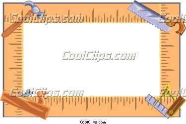 Carpenter Border Vector Clip Art