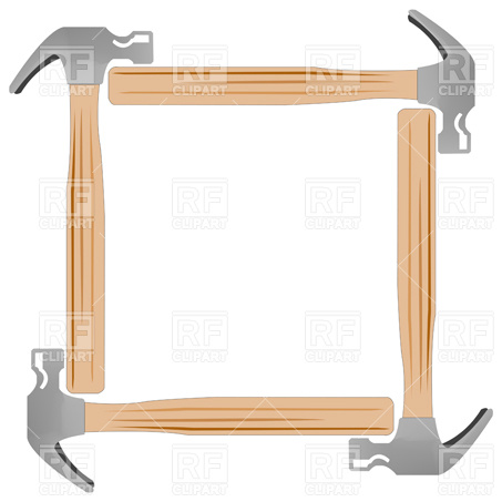 Clipart Catalog   Borders And Frames   Hammer Frame Download Royalty