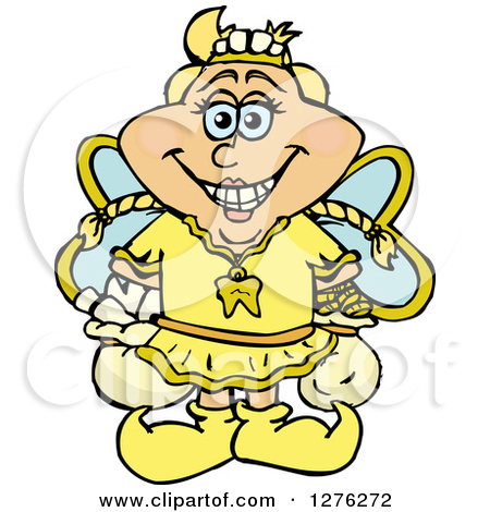 Clipart Of A Happy Tooth Fairy   Royalty Free Vector Illustration By