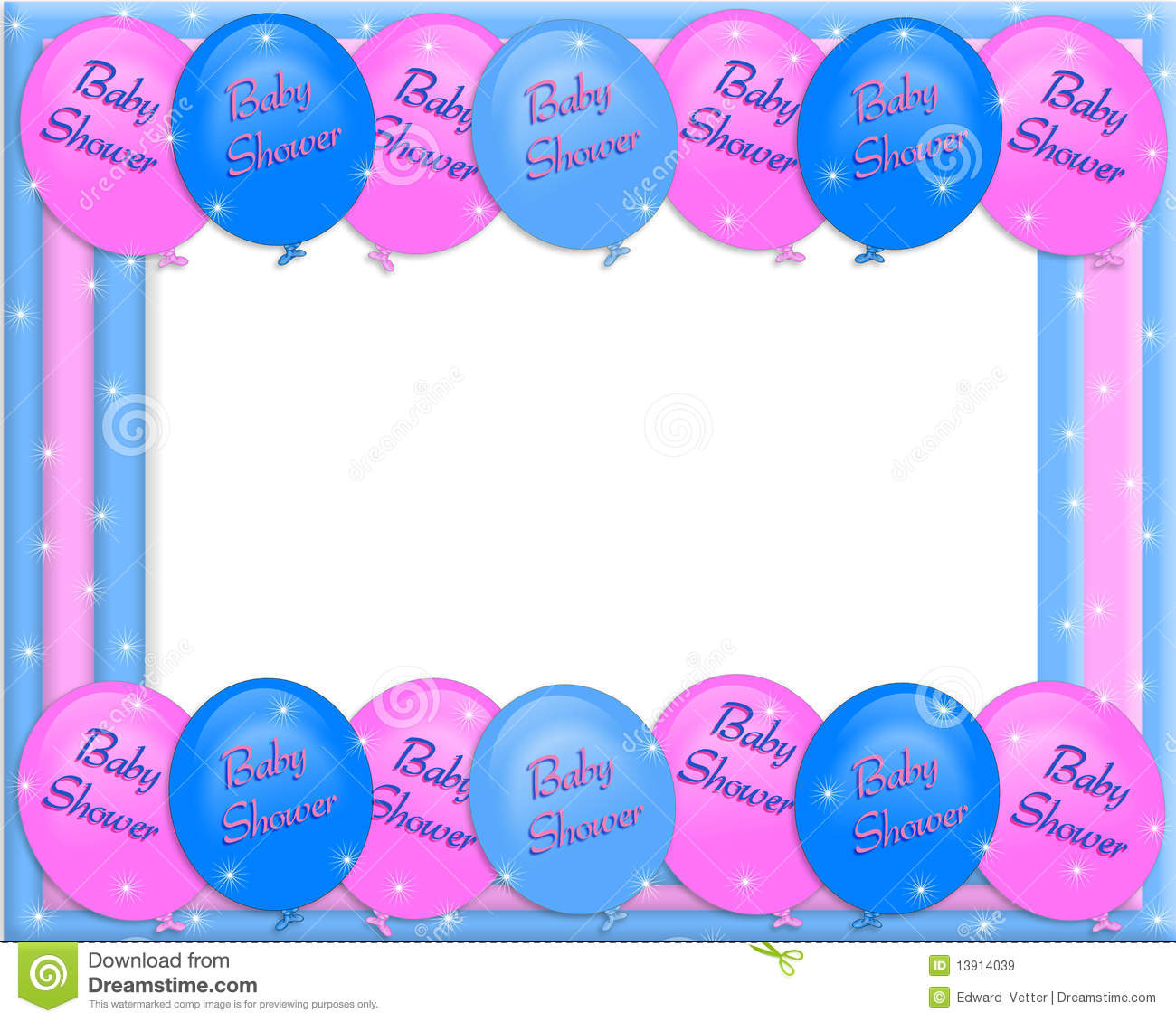 Free Clip Art Borders For Baby Showers Baby Shower Invitation Border