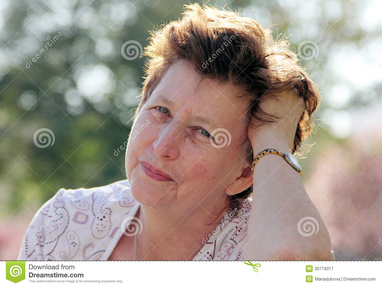 Free Stock Photography  Portrait Of 65 Years Old Beautiful Woman