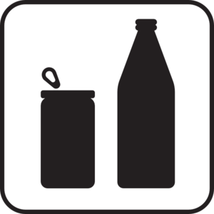 Recycle Shadow Bottle And Can Clip Art At Clker Com   Vector Clip Art