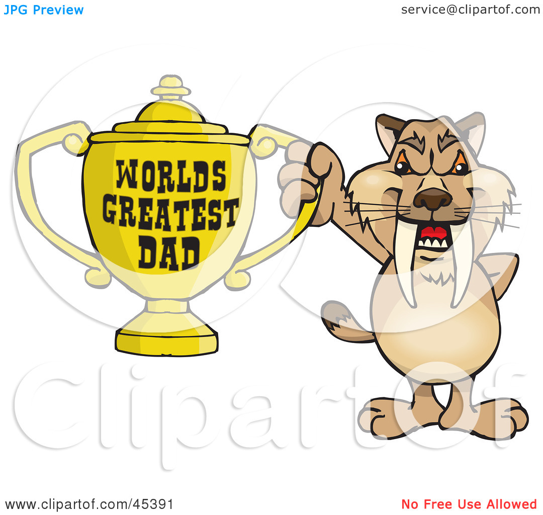 Royalty Free  Rf  Clipart Illustration Of A Sabre Tooth Tiger