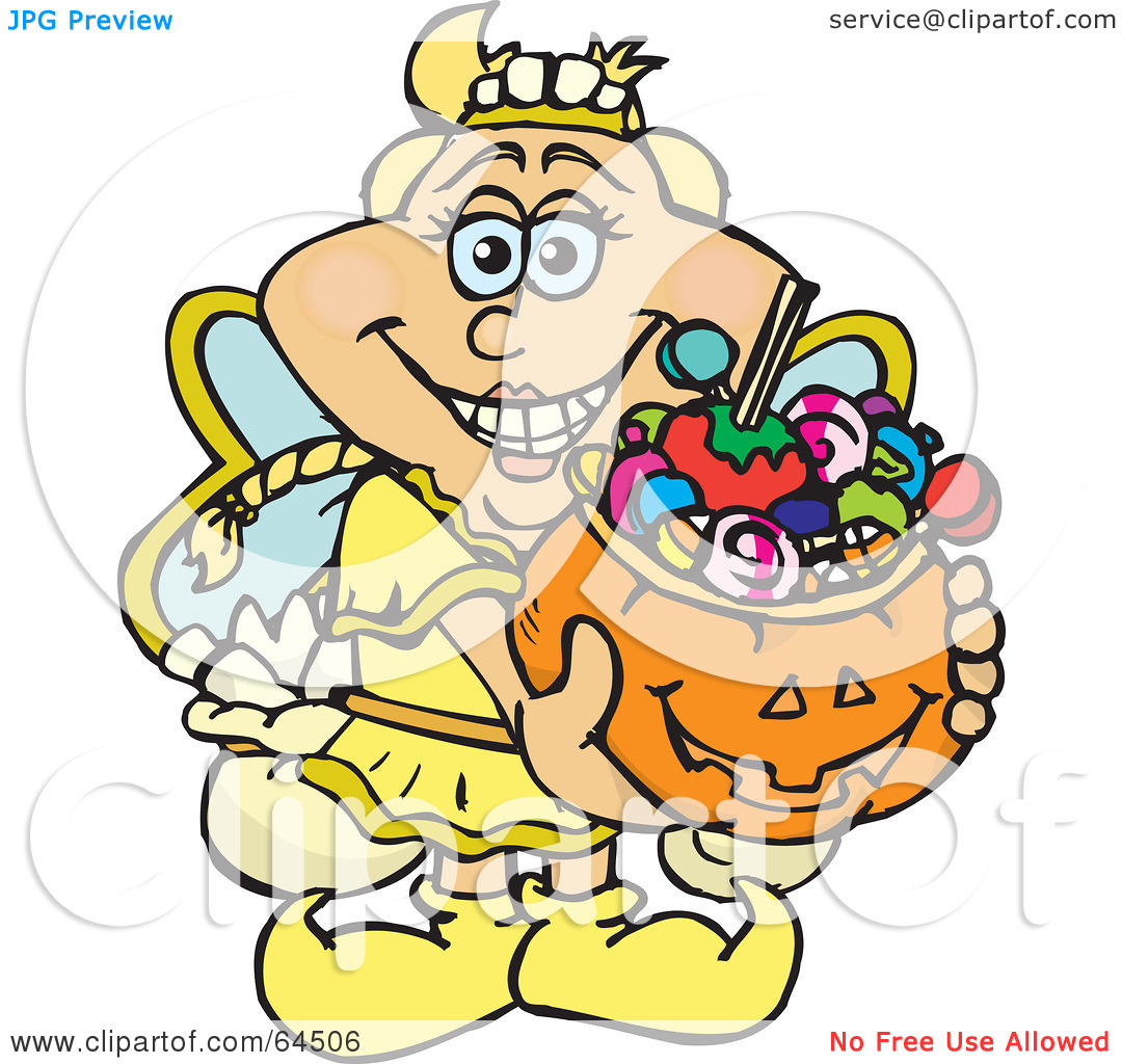 Royalty Free  Rf  Clipart Illustration Of A Trick Or Treating Tooth