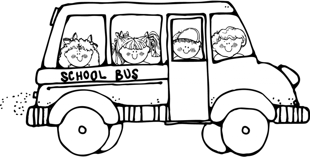 School Bus Clip Art Black And White   Clipart Best