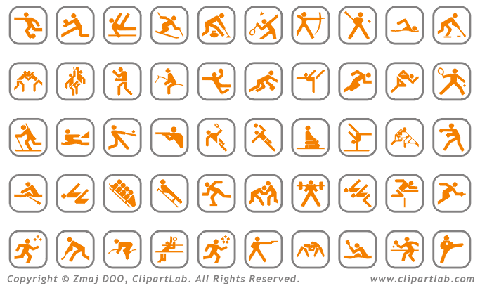 Sport Icons Clipart Eps Sports Clip Art