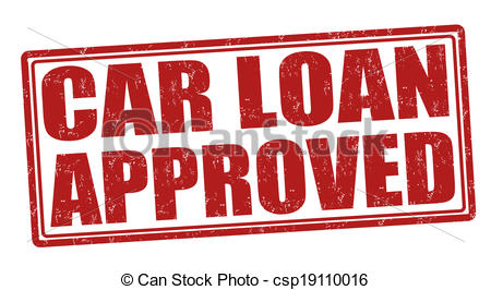 Vector   Car Loan Approved Stamp   Stock Illustration Royalty Free