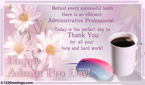 Wish A Very Special Admin Pro You Know With A Warm And Heartfelt Thank