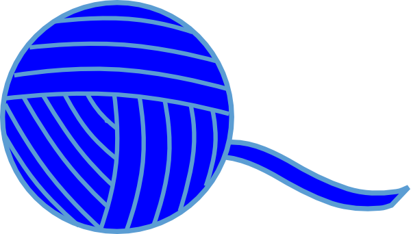Blue Ball Of Yarn Clip Art   Blue   Download Vector Clip Art Online