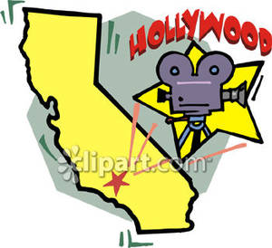 California Clipart Hollywood California Royalty Free Clipart Picture