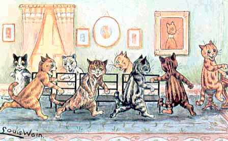 Cat Musical Chairs   Http   Www Wpclipart Com Animals Cats Cartoon