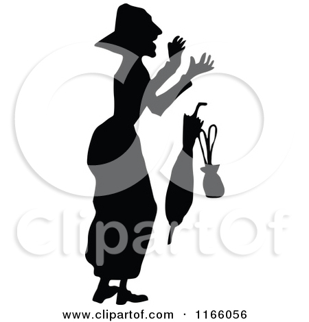 Clipart Of A Retro Vintage Black And White Scared Black Mother And