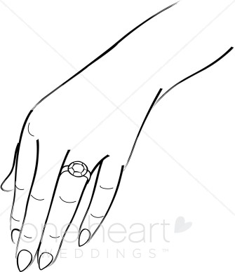 Hand With Ring Clipart