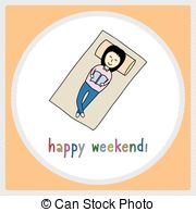 Happy Weekend Clip Art Vector Graphics  966 Happy Weekend Eps Clipart    