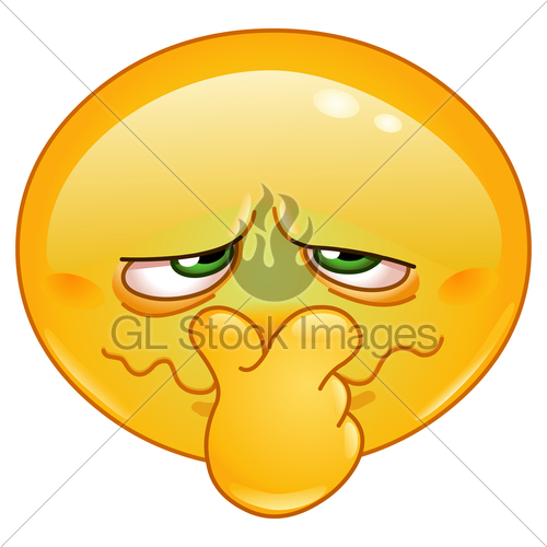 Keywords Smiley Face Emoticon Bad Smell Stink Nose Cartoon Hand
