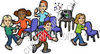Left With The Babysitter Clip Art   Royalty Free Clipart Illustration