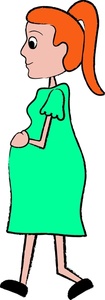 Mother Cartoon Clipart Image   Cartoon Pregnant Lady