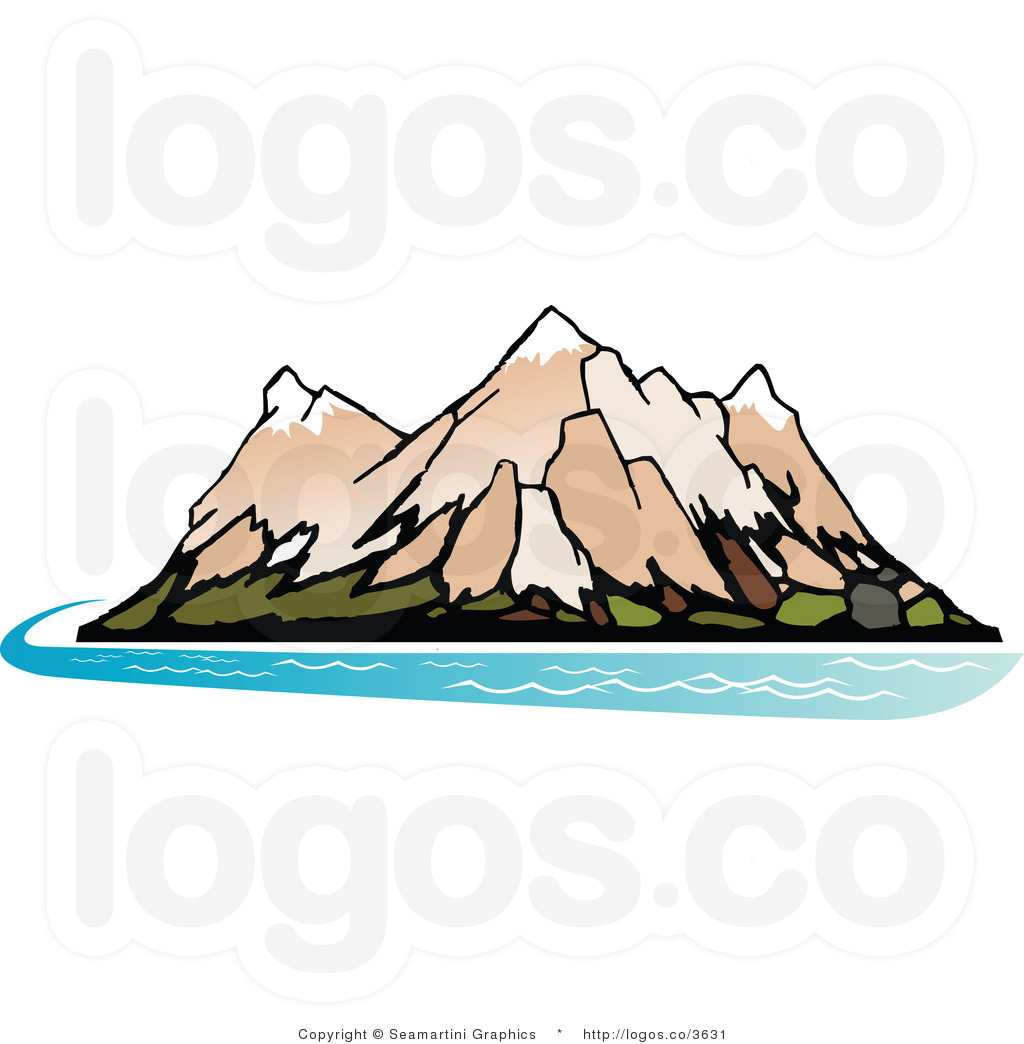 Mountain River Clipart Royalty Free Mountain Island Logo By Seamartini