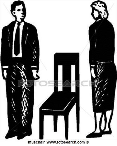 Musical Chair View Large Clip Art Graphic
