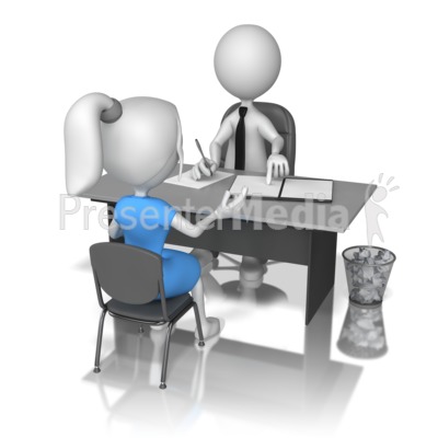 Stick Figure Interviewing Women   Education And School   Great Clipart