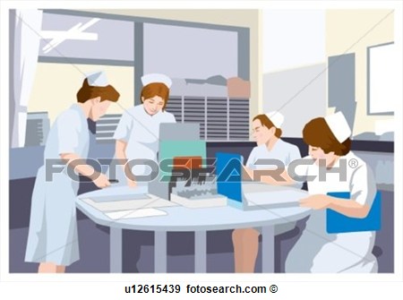 Stock Illustration   Nurse Station  Fotosearch   Search Vector Clipart