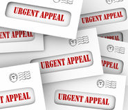 Urgent Appeal Envelopes Mailed Message Important Plea Asking Mon