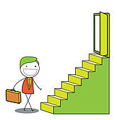 Walking Up Stairs Illustrations And Clip Art  225 People Walking Up