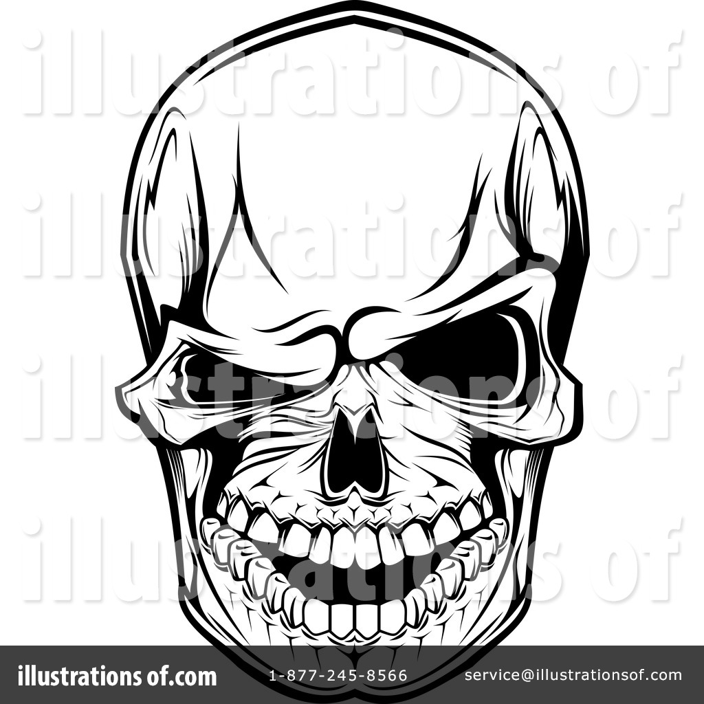 440639 Royalty Free Rf Clip Art Illustration Of A Skull And Crossbones