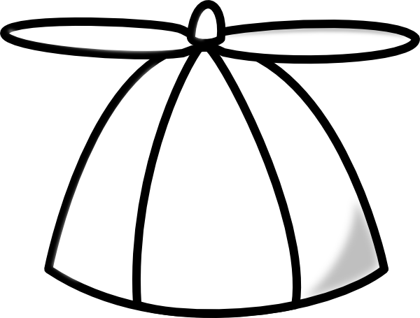 Blank Propeller Hat Clipart Clip Art At Clker Com   Vector Clip Art
