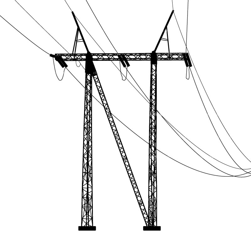 Clipart Electric Pole   Royalty Free Vector Design