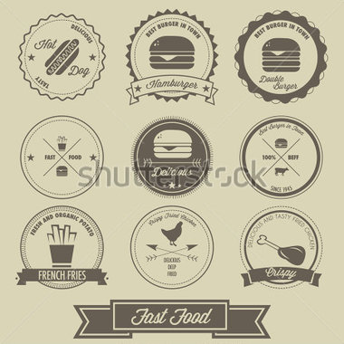 Download Source File Browse   Food   Drinks   Fast Food Vintage Label